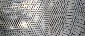 Preview wallpaper hexagons, metal, glare, texture