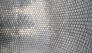 Preview wallpaper hexagons, metal, glare, texture