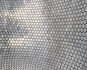 Preview wallpaper hexagons, metal, glare, texture