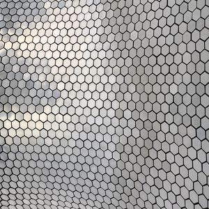 Preview wallpaper hexagons, metal, glare, texture