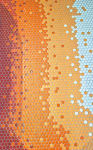 Preview wallpaper hexagons, mosaic, texture, bright