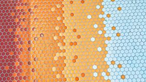 Preview wallpaper hexagons, mosaic, texture, bright