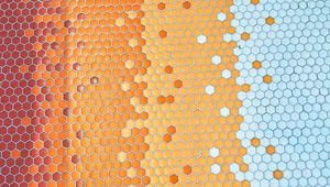 Preview wallpaper hexagons, mosaic, texture, bright