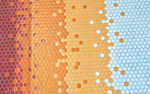 Preview wallpaper hexagons, mosaic, texture, bright