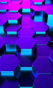 Preview wallpaper hexagons, shape, rendering, highlighting