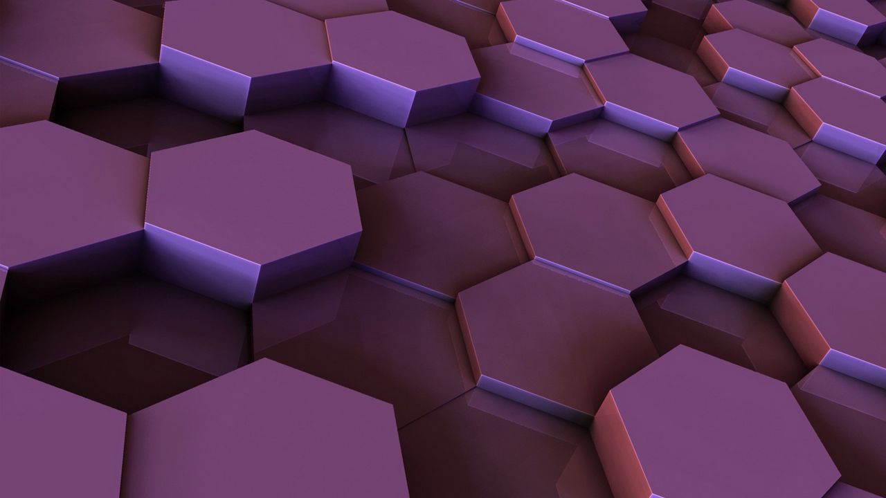 Wallpaper hexagons, surface, shape