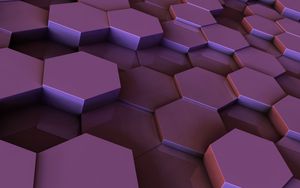 Preview wallpaper hexagons, surface, shape