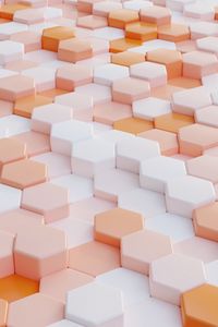 Preview wallpaper hexagons, texture, volume, 3d, light