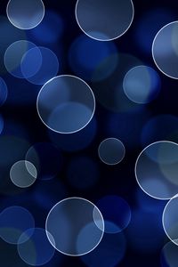 Preview wallpaper highlights, circles, background, dark, size