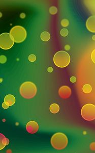 Preview wallpaper highlights, circles, background, light, colorful