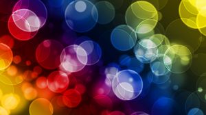 Preview wallpaper highlights, circles, colorful, bright