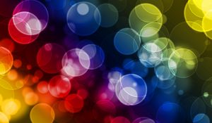 Preview wallpaper highlights, circles, colorful, bright