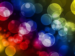 Preview wallpaper highlights, circles, colorful, bright