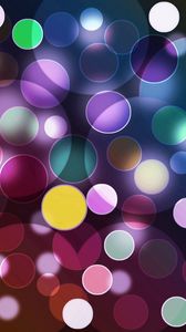 Preview wallpaper highlights, circles, multi-colored, lots