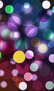 Preview wallpaper highlights, circles, multi-colored, lots