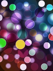 Preview wallpaper highlights, circles, multi-colored, lots