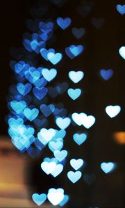 Preview wallpaper highlights, hearts, light