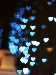 Preview wallpaper highlights, hearts, light