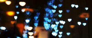 Preview wallpaper highlights, hearts, light