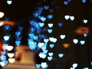 Preview wallpaper highlights, hearts, light