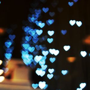 Preview wallpaper highlights, hearts, light