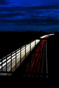 Preview wallpaper highway, night, bridge, road, light