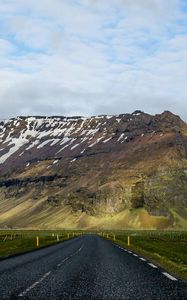 Preview wallpaper highway, road, mountain, asphalt