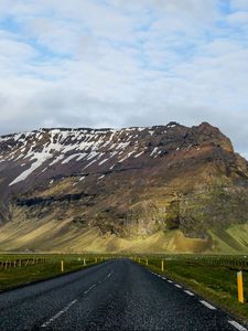 Preview wallpaper highway, road, mountain, asphalt