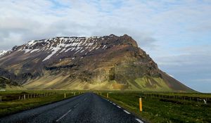 Preview wallpaper highway, road, mountain, asphalt