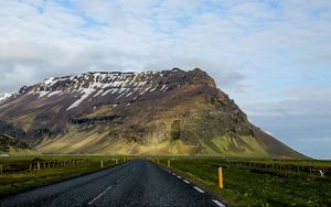 Preview wallpaper highway, road, mountain, asphalt