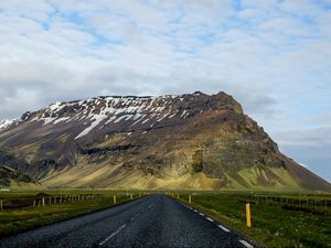 Preview wallpaper highway, road, mountain, asphalt