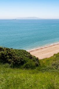 Preview wallpaper hill, beach, sea, landscape