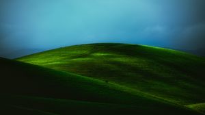 Preview wallpaper hill, field, green, landscape