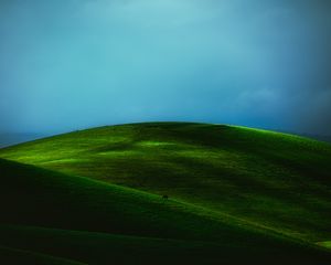 Preview wallpaper hill, field, green, landscape