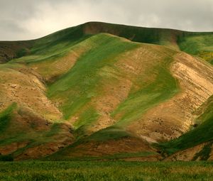 Preview wallpaper hill, grass, relief, landscape