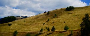 Preview wallpaper hill, grass, sky