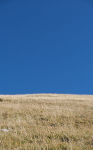 Preview wallpaper hill, grass, sky, landscape, nature