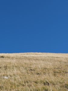 Preview wallpaper hill, grass, sky, landscape, nature