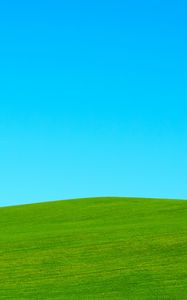 Preview wallpaper hill, lawn, sky, minimalism