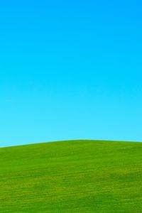 Preview wallpaper hill, lawn, sky, minimalism