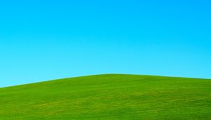 Preview wallpaper hill, lawn, sky, minimalism