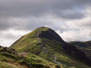 Preview wallpaper hill, peak, slope, path