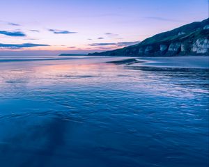 Preview wallpaper hill, sea, horizon, nature