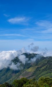 Preview wallpaper hill, slope, clouds, sky