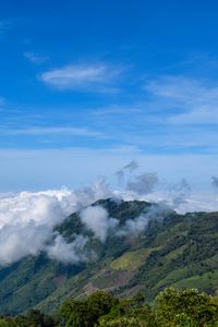 Preview wallpaper hill, slope, clouds, sky