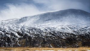 Preview wallpaper hill, snow, winter, nature