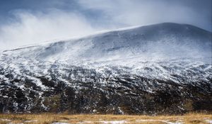 Preview wallpaper hill, snow, winter, nature