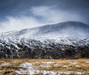 Preview wallpaper hill, snow, winter, nature