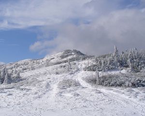 Preview wallpaper hill, snow, winter