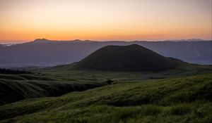 Preview wallpaper hill, valley, grass, landscape